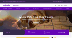 Desktop Screenshot of petfinder.com
